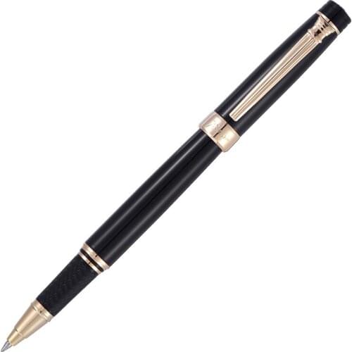 Picasso 917 Pimio Emotion of Rome Roller Pen Black with Gold Clip Quality Phosphor Copper Sheet Box Optional Writing Ink Pens