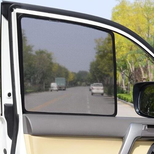 Sun Shade Window Car Magnetic Attraction Sunshield Gauze Mesh Sun-proof Cover For Mitsubishi Lancer-ex 2007~2017