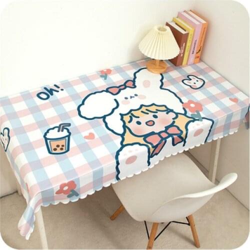 Ins Tablecloth Waterproof Wash Free Bedroom Net Red Computer Desk Student Dormitory Study Table Mat Girl