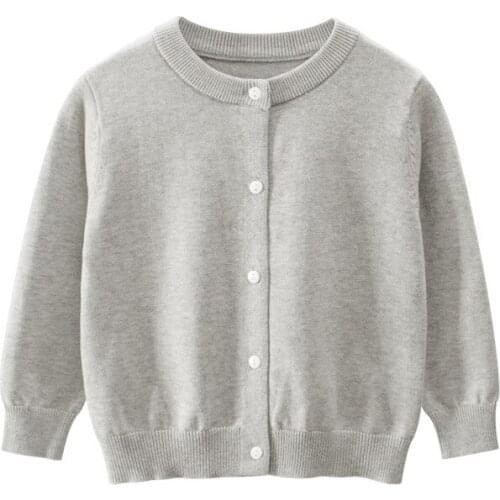 Autumn Kids Boys Girls Solid Sweaters Kids Sweaters Boys Outerwear Girls Knit Sweater Toddler 2 4 7Yrs Boys Girls Winter Clothes