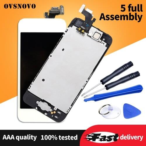 AAA+++ For iPhone 5 5s LCD Full Assembly Complete Screen 100% No Dead Pixel For iPhone 6 6s 7 Screen Replacement Display