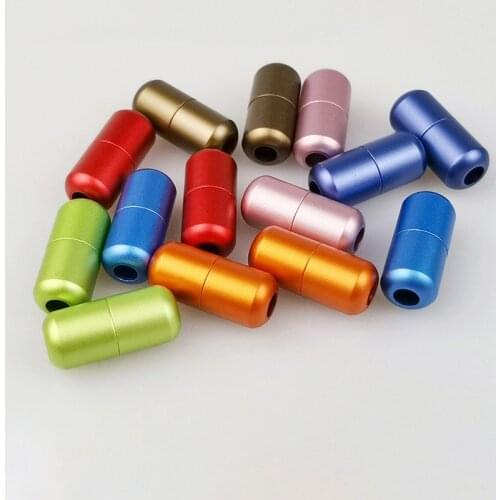 1 Pair Multicolor Alloy Shoelace capsules Buckle Shoelaces Lock Accessories Metal Lace Lock DIY Sneaker Metal Kits