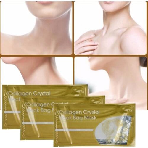 10pcs/lot Collagen Crystal Neck Mask Moisturizing Anti Wrinkle Anti Aging Lifting Nourishing Neck Whitening Mask Skin Care