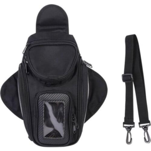 35cm*18cm Nylon Black Motorcycle Oil Fuel Tank Waterproof Shoulder Sling Bag New