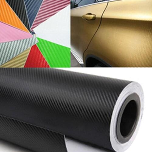 3D Thickened Car Body Carbon Fiber Color Changing Decor Wrapping Film Sticker Exterior Accessories