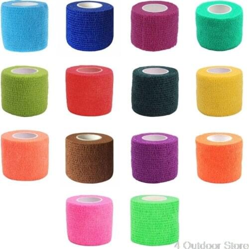 5cm x 4.5m Self Adhesive Elastic Bandage First Aid Kit Colorful Tape New Adhesive Tape S15 20 Dropshipping