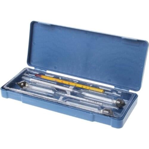 Hydrometer Tester Vintage 250m l measuring bottle plastic box Set Tools Alcohol