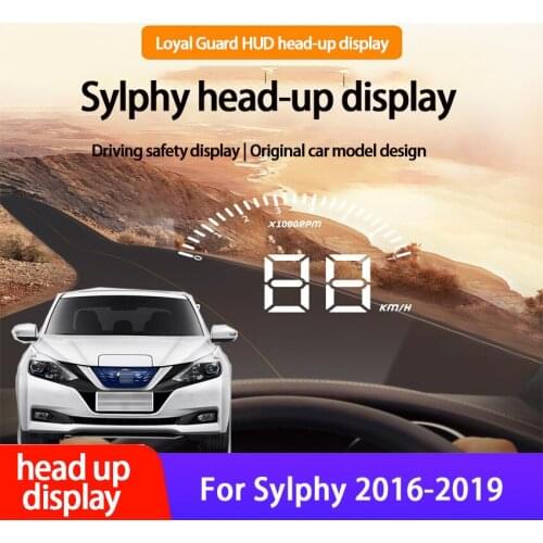 Car Electronic Accessories Head Up Display HUD for Nissan Sylphy 2016-2019 Auto Overspeed Warning Safe Driving high quality