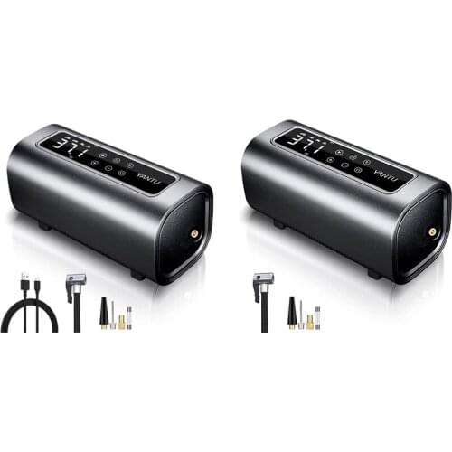 YANTU Car Air Compressor Pump, Tire Inflator Portable Heavy Double Cylinders,with Digital Gauge 150Psi Auto Shut-Off