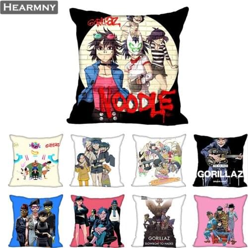 Gorillaz Pillow Case For Home Decorative Pillows Cover Invisible Zippered Throw PillowCases 40X40,45X45cm