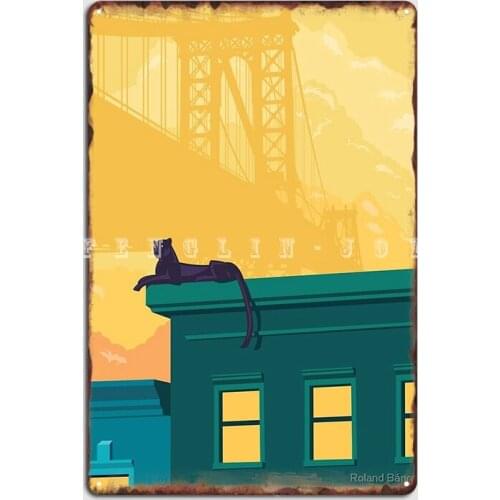 Urban Tiger Metal Sign Wall Decor Club Bar Cinema Living Room Personalized Tin Sign Poster