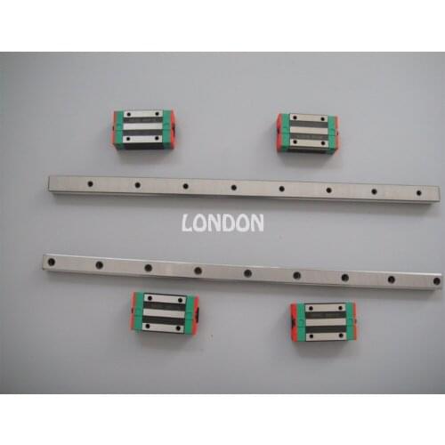 HIWIN Linear Guide 2pcsx HGR20 -L1000mm Rail + 4pcs x HGH20CA Narrow Carriages for CNC Router made in mainland China