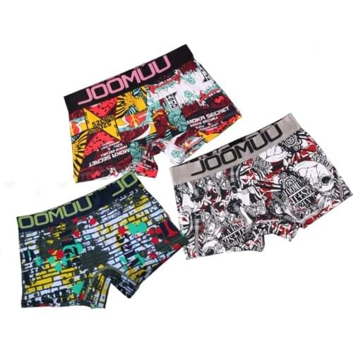 3 womens denim punk underwear graffiti underwear casual womens sexy underwear pure cotton comfortable womens underwear