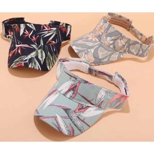 2021 Spring summer Sports Sun Cap Mens Cap Women Adjustable cotton Visor UV Protection Empty Tennis Golf Running Sunscreen Hat