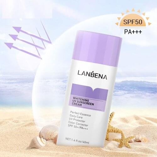 40ml whitening UV sunscreen cream LANBENA Base cream makeup foundation makeup primer spf 50 PA