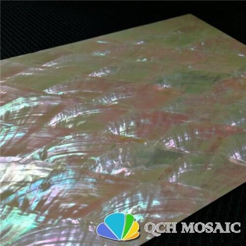 Fan mother of pearl shell laminate sheet for musical instrument and wood inlay white back shinning surface 10pcs/lot