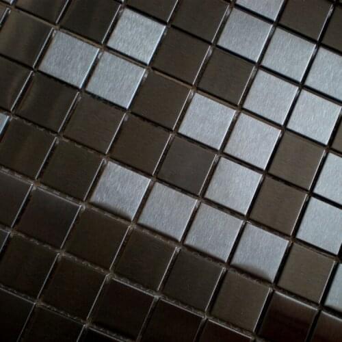 Black color stainless steel metal mosaic tiles kitchen backsplash bathroom shower wall and floor tiles bedroom living room