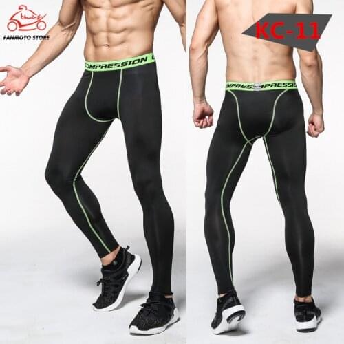 Motocross Fitness Tights Base Layer Trousers Sweat Gym Compression Pants Bodybuilding Sport Running Leggings Jogging Pants Men