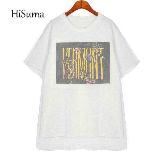 2020 Summer New Womens Street Style Gauze Two-piece set Letter Short-sleeve T-shirts female Hip-Hop Tees Women mesh t shirt