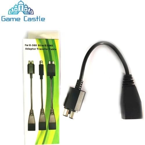 New 2-port AC Power Supply Adapter Transfer Cable Connectors Adaptor Converter Cable for XBOX 360 to Xbox 360 Slim