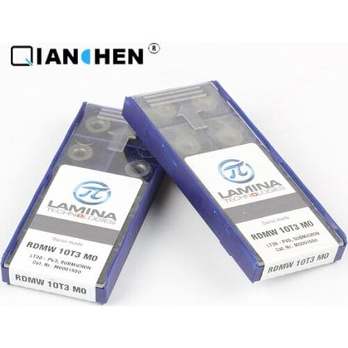 Genuine original high quality high-performance LAMINA RDMW 10T3 MO LT30 (10pcs/lot) tungsten Carbide Cutting tools inserts