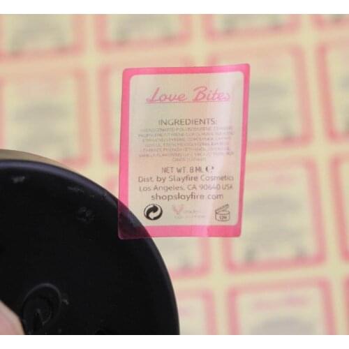 Customized customized self adhesive glossy paper waterproof soap sticker