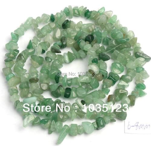 High Quality 5-8mm Natural Aventurine Freeform Gravel DIY Gems Loose Beads Strand 34" Jewelry Making Free Shipping w345