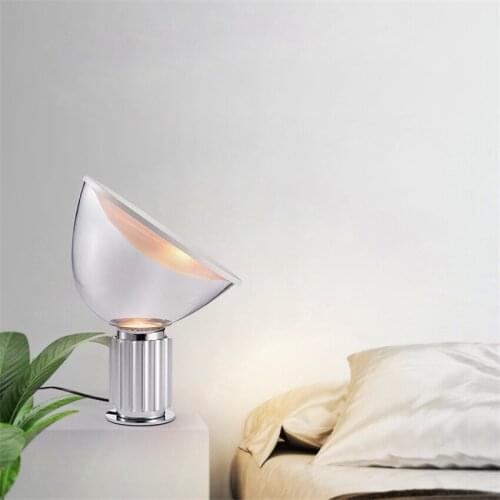 Postmodern Led Glass Table Lamps For Living Room Decorate Lighting Modern Lamp Indoor Study Bedroom Bedside Desk Light Fixtures