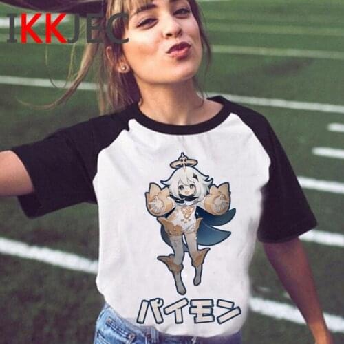 Genshin Impact clothes female tumblr ulzzang graphic tees women aesthetic couple clothes t-shirt t shirt vintage
