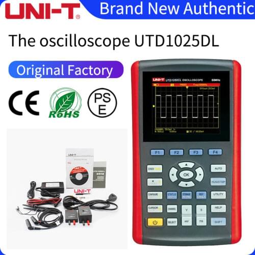 UNI-T UTD1025CL 3.5-inch Oscilloscope Handheld Digital Color LCD 50MHZ Oscilloscope UTD1025DL/UTD1050DL/UTD1050CL