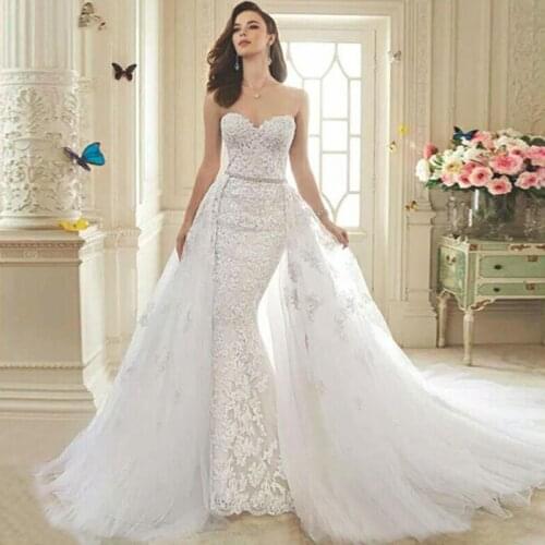 Vintage Lace Wedding Dresses Tulle Turkey Two 2 Piece Plus Size Bride Bridal Wedding Weeding Dresses Wedding Gowns 2019