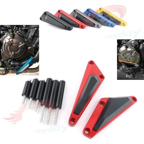 For Yamaha MT07 FZ07 2014 2015 Motorcycle Left&Right CNC Engine Case Slider Cover Crash Pads Frame Sliders Crash Protectors