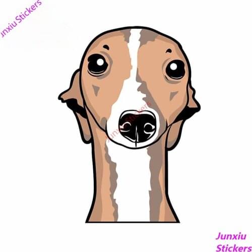 13cm For Italian Greyhounds Repair Decals DIY Car Stickers Fashion Waterproof Vinyl Material For JDM SUV RV Decor Fine Decal