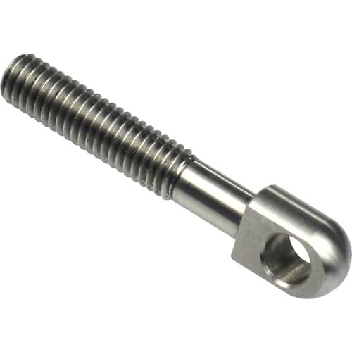 2Pcs 1/4"-20x32mm 304 Stainless Steel Ring Link Bolt Hole Ring Screw Stud Articulated Anchor Bolts Screw 1/4 Male to M3 Female