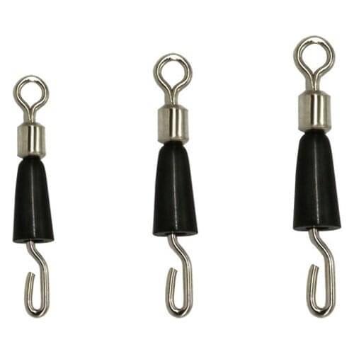 20pcs Stainless Steel Ball Bearing Swivel Solid Rings Connector Hooks Quick connection Tool Fishing Tackle accessories 2074