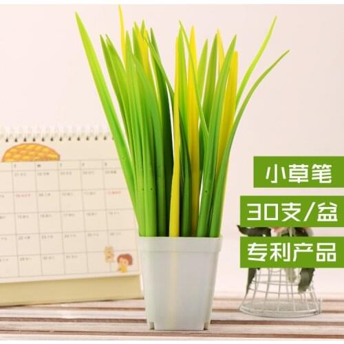 30Pcs/Set Grass Gel Pens Set Kawaii School Supplies Office Stationary Photo Album Kawaii Pens Stationery Gel Ink Pen