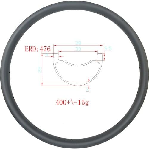 520 24er Sand bike 38x25mm carbon rim tubeless clincher 25mm deep matte glossy 24H 28H 32H UD 3k 12k dog racing BMX folding bike