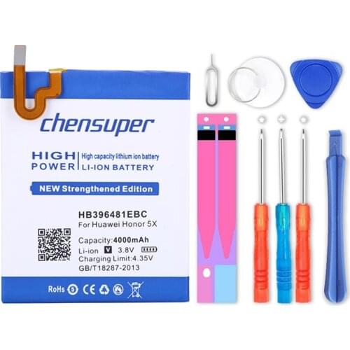 2019 new For Huawei G8 Battery HB396481EBC 100% High Quality 4000mAh Replacement Battery For huawei G8 Smart Phone In stock