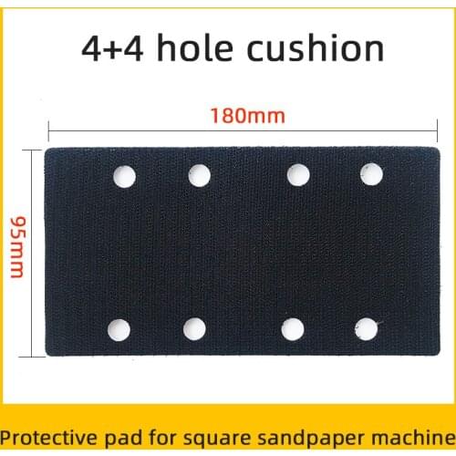Car Sanding Rectangular Sandpaper Machine Cushion Pad Gas-electric Sanding Machine Protective Cushion To Reduce Tray Wear 95*180