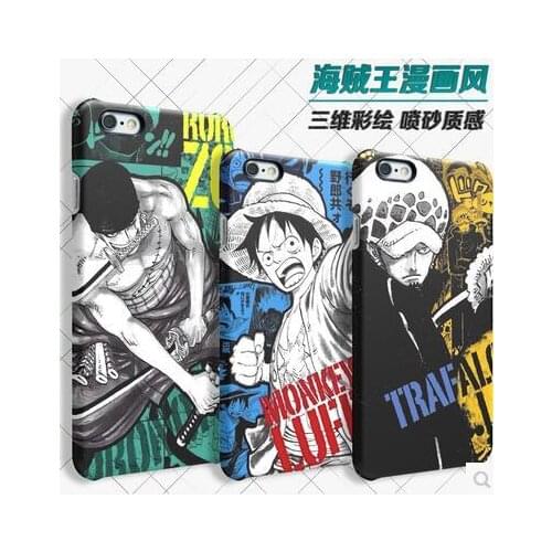 Monkey D Luffy Trafalgar Law Zoro Cosplay Phone Case For Iphone 5/5S/6/6s/7/7S Plus Anime Collectibles Silicone Phone Cover Case