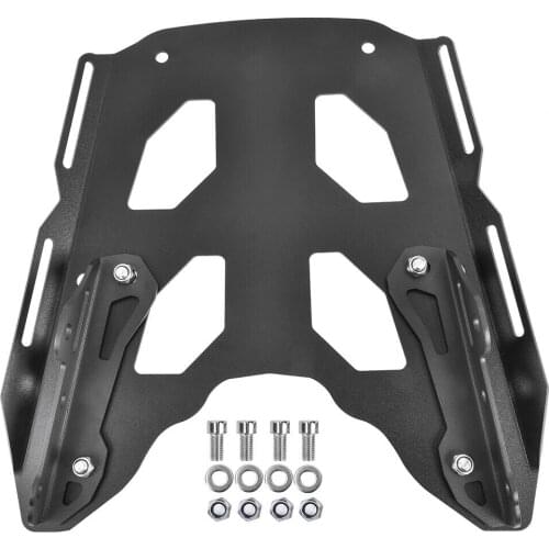 Motorcycle Aluminum Black Rear Carrier Luggage Rack Cargo Shelf Top Case For Kawasaki KLE650 Versys 650 2016-2021 2020 2019