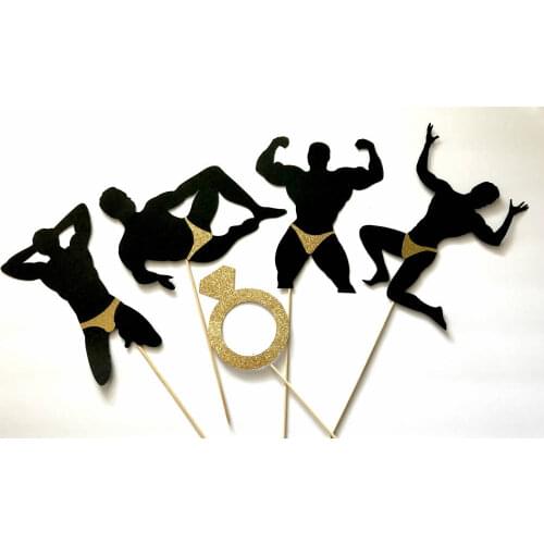 Bachelorette Party Centerpieces, Male Stripper Centerpieces, Bachelorette Party Decorations, Bachelorette Party Supplies