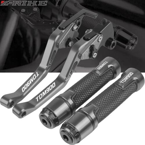 For Yamaha TDM900 TDM 900 2004-2014 2005 2006 2007 2008 2009 Motorcycle Accessories Brake Clutch Lever Handlebar Hand Grips Ends