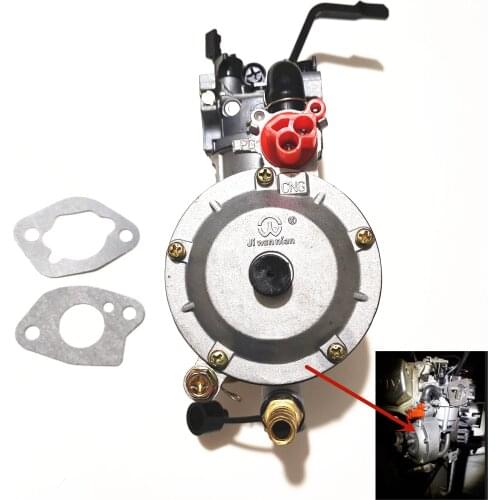 Dual Fuel LPG NG Carburetor For 2KW 2.5KW 2.8KW 3KW Gasoline Generator GX160 GX200 168F 170F LPG Conversion Kit Carb