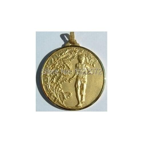 Hot sales factory price custom Large Running Medals Gold High Quality custom sport medals cheap custom gold metal medals