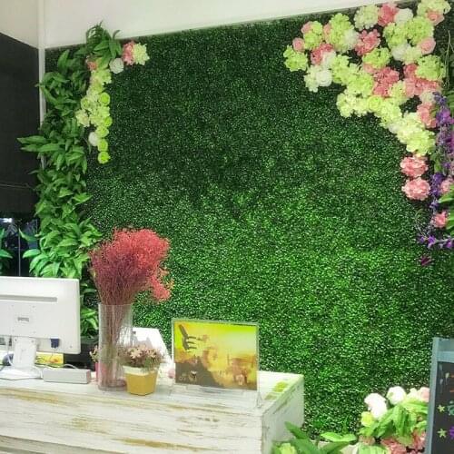 60x40cm Artificial Milan Lawn Faux Grass Wall Backdrop Decor Shrubs Greenery Panels Decorative Fences for Indoor/Outdoor