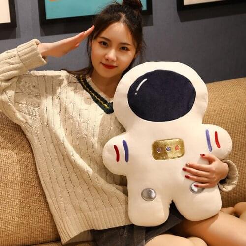 Creative Astronaut Spaceship Rocket Bomb Mars Plush Toys Soft Funny Pillow Doll Car Decor Headrest Backrest Seat Neck Rest