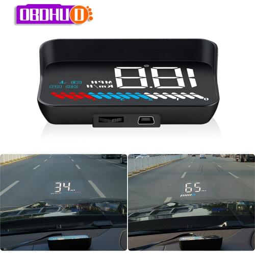 WiiYii M8 HUD Head Up Display Car OBD2 OBD Overspeed Warning System Speedometer Projector Windshield Auto Electronic Alarm