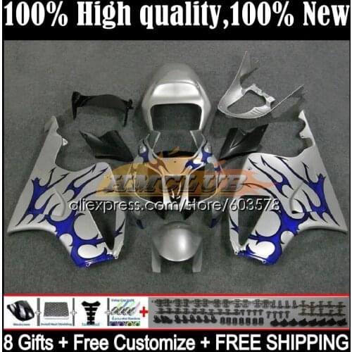 Fairing For HONDA VTR1000 2000 2001 2002 2003 2004 2005 2006 39CL.16 RTV VTR 1000 RC51 SP1 SP2 00 01 02 03 04 05 06 Blue Flames