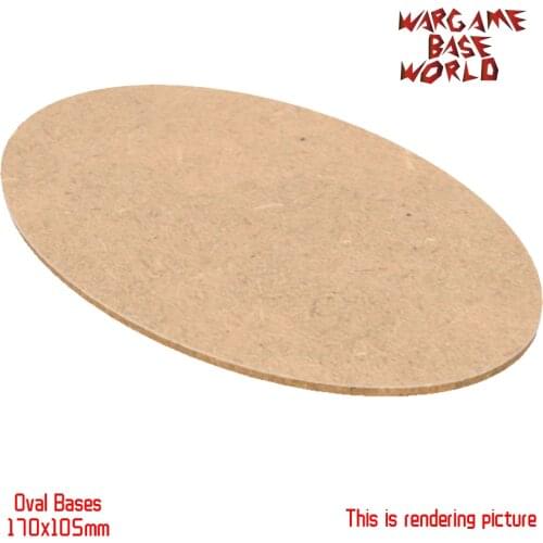 AOS MDF Bases - 170x105mm oval AOS bases - Laser Cut wood